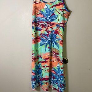Columbia Womens Multicolor PFG Fishing Gear Beach Fit & Flare Dress Size Medium